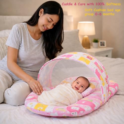 Infantbond 56 in 1 New Born Baby Essentials | Gift for Baby | Hospital Essentials | New Born Combo(0-6 Months) (Pink Fox) - Image 3