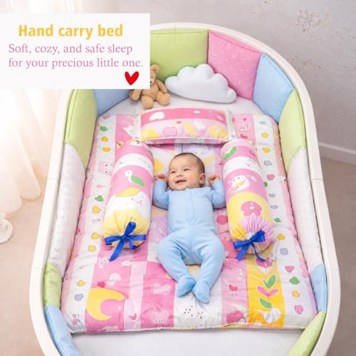 Infantbond 56 in 1 New Born Baby Essentials | Gift for Baby | Hospital Essentials | New Born Combo(0-6 Months) (Pink Fox) - Image 4