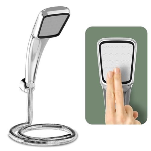 Lorazzo Luxe Hand Shower | Luxurious Design with Black Accents| Complete Set with 1.5 meter SS 304 Hose Pipe and Wall hook | 1-year warranty - Image 1