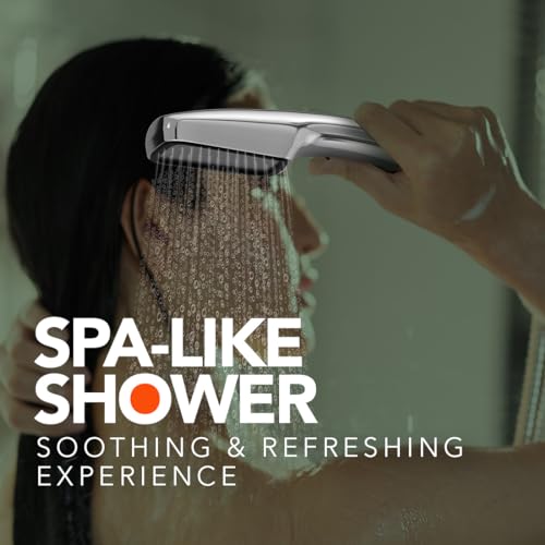 Lorazzo Luxe Hand Shower | Luxurious Design with Black Accents| Complete Set with 1.5 meter SS 304 Hose Pipe and Wall hook | 1-year warranty - Image 2