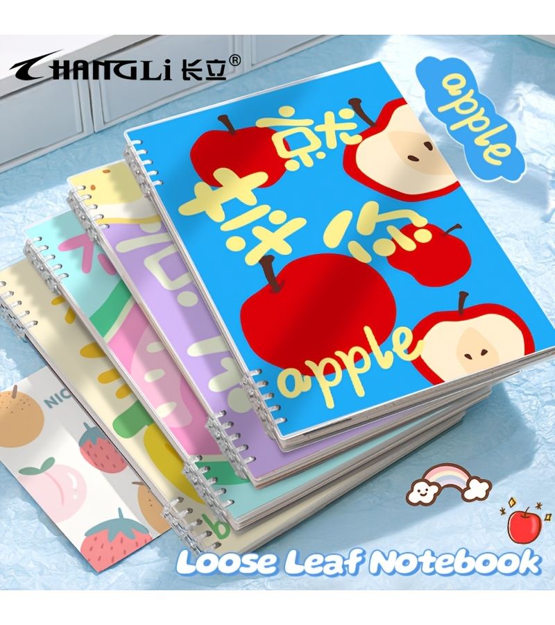 B5 Horizontal Line PP Cover Fruit Notebook 120 Pages Detachable Coil Lined Diary - Image 3