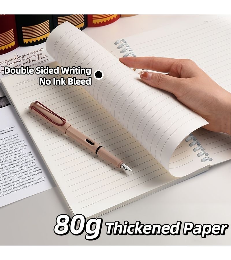 B5 Horizontal Line PP Cover Fruit Notebook 120 Pages Detachable Coil Lined Diary - Image 1