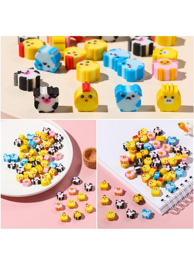 ZAKVOOR 300 Pieces Animal Mini Erasers For Kids Assortment Novelty Pencil Erasers Bulk For Students Party Favor Home School Work Classroom Rewards Prizes Gift - Image 5