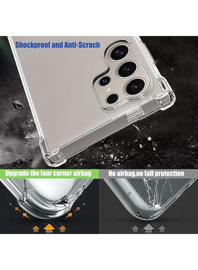 بروماس غطاء شفاف لهاتف سامسونج جالاكسي S24 ألترا – واقٍ ضد الصدمات بتصميم نحيف، حماية من الاصفرار، حواف TPU مرنة، مقاوم للخدوش - Image 4