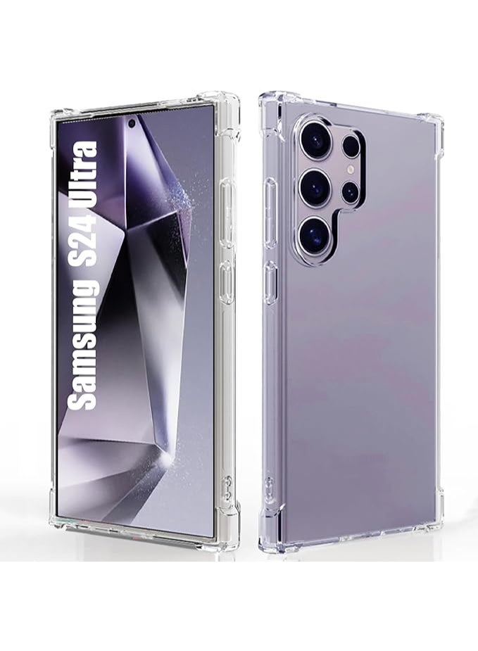 بروماس غطاء شفاف لهاتف سامسونج جالاكسي S24 ألترا – واقٍ ضد الصدمات بتصميم نحيف، حماية من الاصفرار، حواف TPU مرنة، مقاوم للخدوش - Image 1