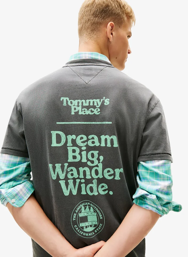 TOMMY JEANS  Outdoor Crew Neck T-Shirt for Men | Best Price UAE