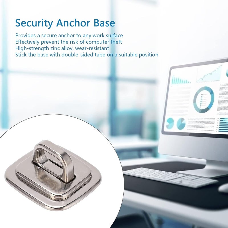 KANASI Security Anchor Base, Anti Theft Laptop Lock Fixed Plate for Computers Tablets Monitors in Office Home use - Image 3