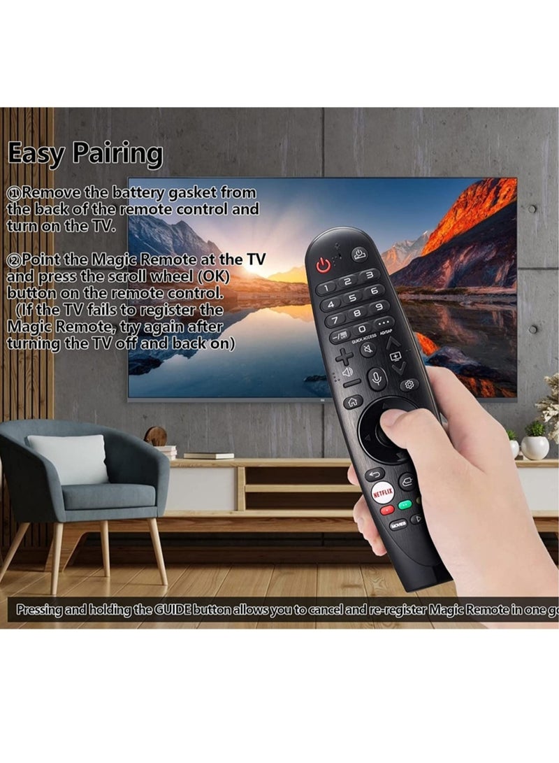 new AN-MR650A AN-MR18BA AN-MR19BA Voice Magic Remote Control AKB75635305 for LG 2017 2018 2019 Smart OLED TV, Compatible with B7, B7A,C9, E9, W9 Series - Image 3