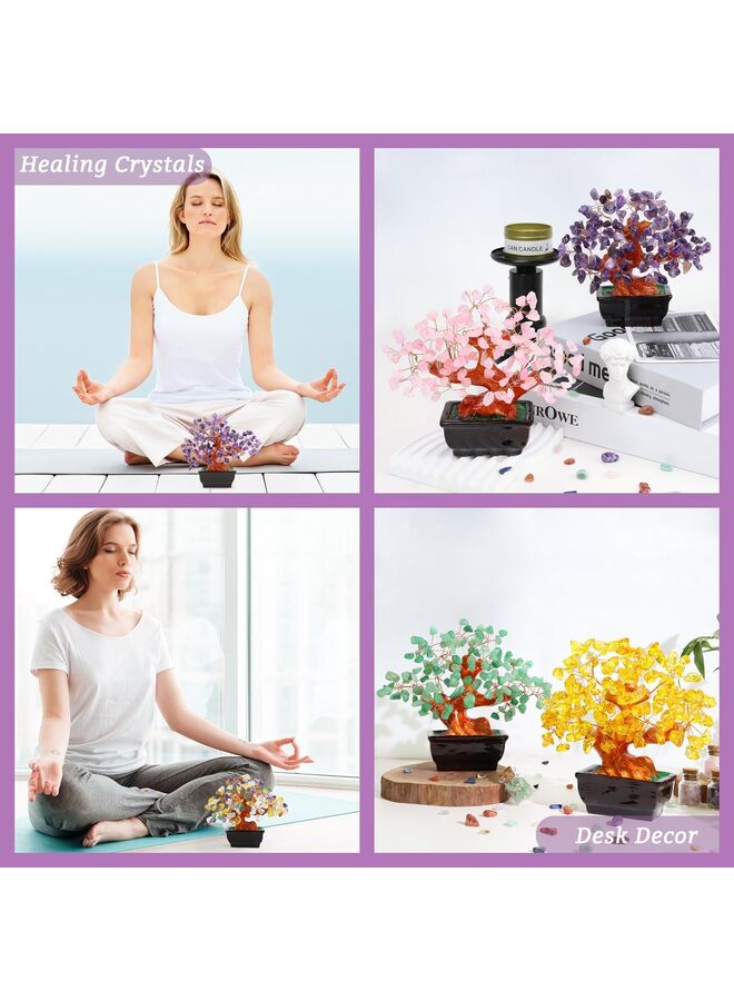 Natural Quartz Crystal Money Tree, Healing Crystal Trees Bonsai Style Decoration for Wealth and Luck for Home Decor, Gifts for Women - Image 5