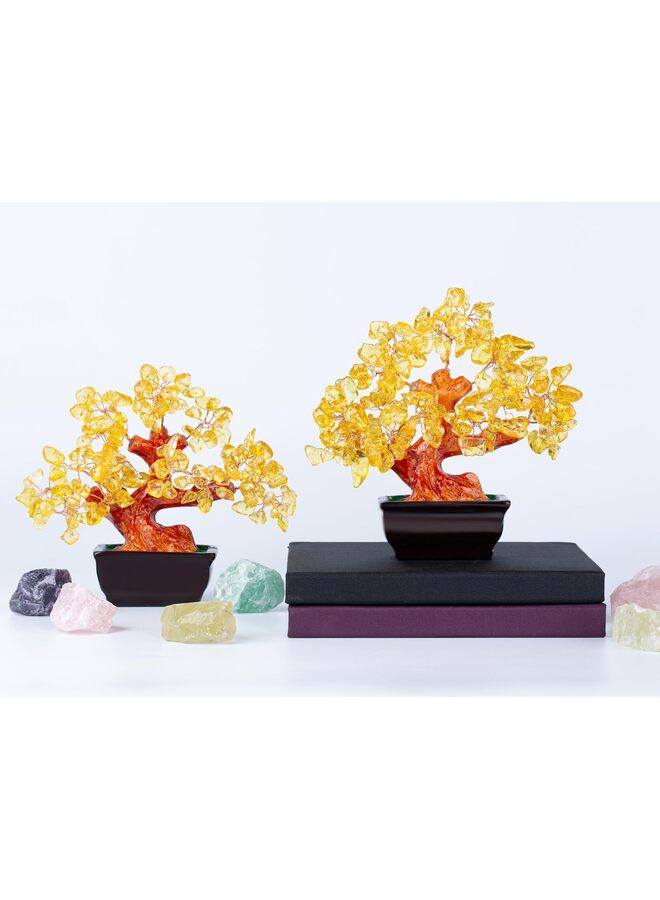 Natural Quartz Crystal Money Tree, Healing Crystal Trees Bonsai Style Decoration for Wealth and Luck for Home Decor, Gifts for Women - Image 3