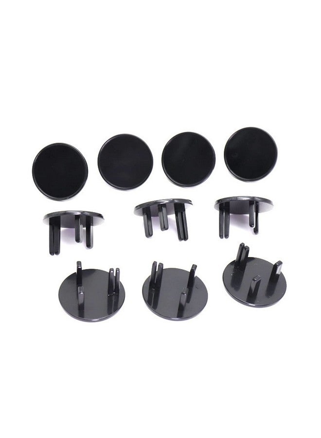 3 Hole ABS Socket Proofing Outlet Cover, Safer for Babies, Firmer Fixing, Sockets from Dust and (Black)