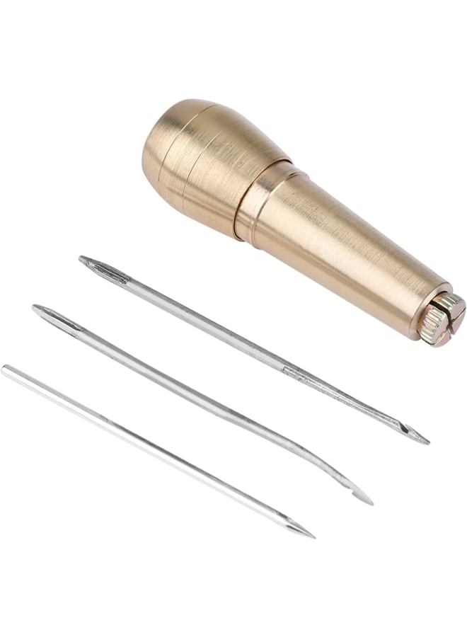 3 إبر خياطة إبر الخياطة، خياطة سريعة، خياطة سريعة، إبرة ثقب أداة الخياطة لإصلاح الجلود - Image 1