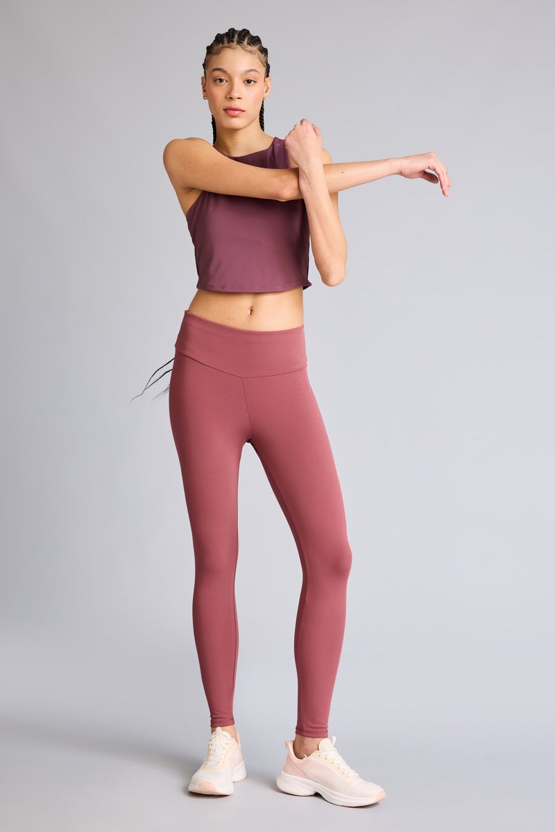 DeFacto Red Woman High Waist Ankle Length Leggings Casual - Image 2