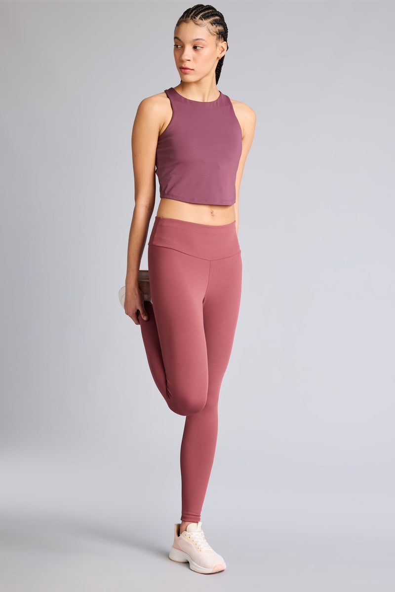 DeFacto Red Woman High Waist Ankle Length Leggings Casual - Image 3