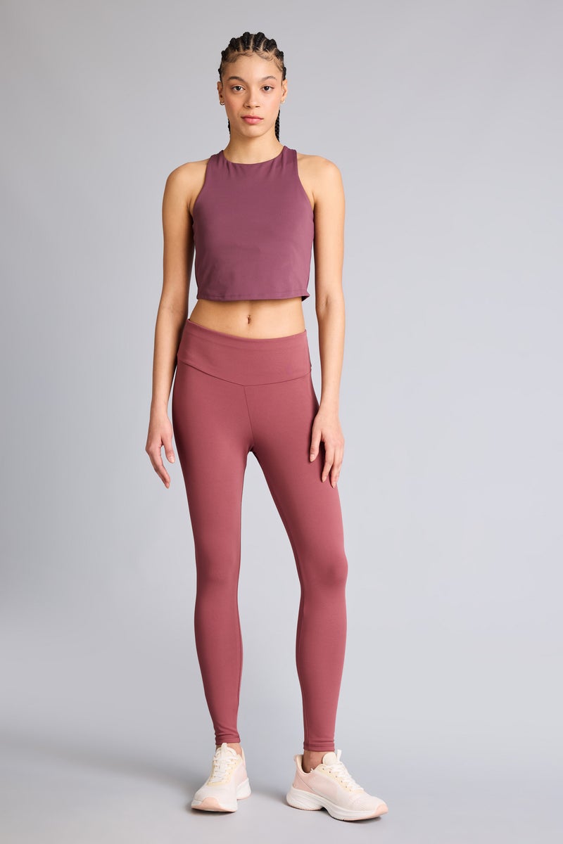 DeFacto Red Woman High Waist Ankle Length Leggings Casual - Image 1