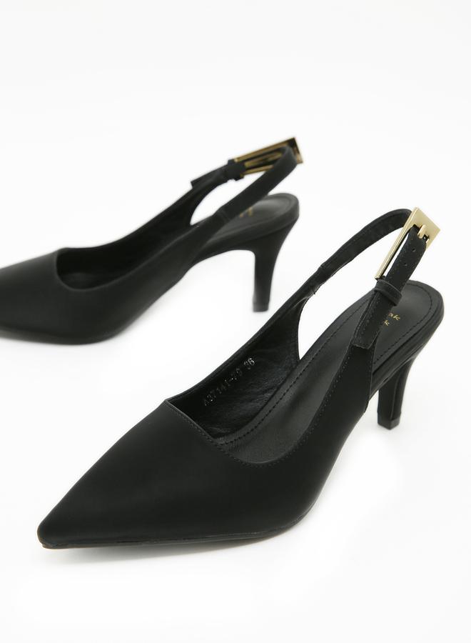 سنيك ايه بيك حذاء بكعب عالٍ مدبب بتصميم - Image 4