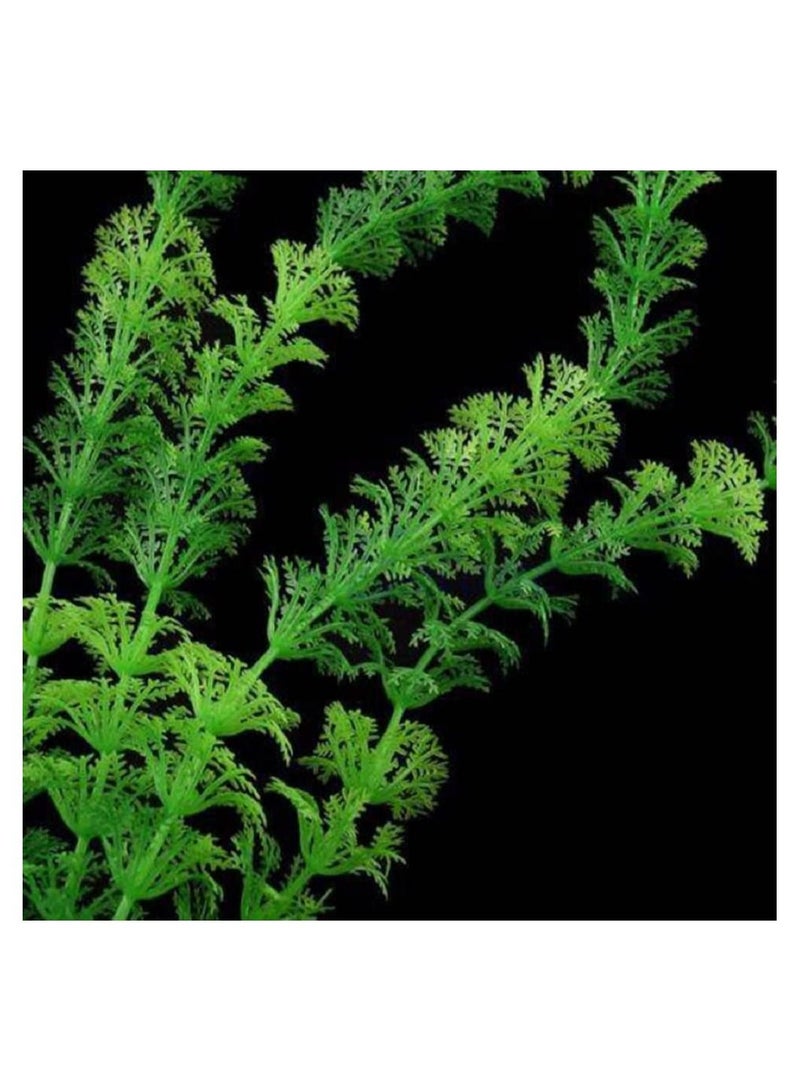 نباتات حوض السمك البلاستيكية الاصطناعية لتزيين حوض السمك بطول 11.8 بوصة - Image 4