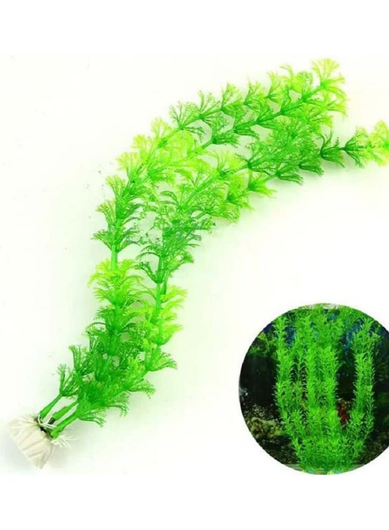 نباتات حوض السمك البلاستيكية الاصطناعية لتزيين حوض السمك بطول 11.8 بوصة - Image 2