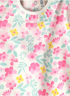 Tiny Hug Baby Girl Floral Print T-shirt and Leggings Set  - Image 3