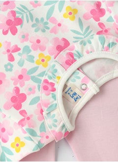 Tiny Hug Baby Girl Floral Print T-shirt and Leggings Set  - Image 4