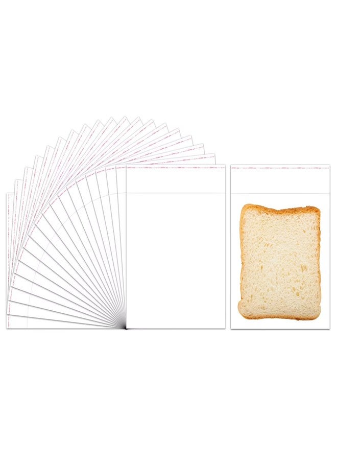 Doutop 6x6'' Clear Cellophane Bags 100pcs Square Self Sealing Cello Bag 2mil OPP Poly Plastic Bags for Jewelry Earrings Candies Bakery Candle Soap Cookie - Image 1