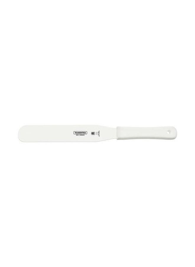 TRAMONTINA - Since 1911,Made in Brazil- Professional 8 Inches Bakers Spatula with Stainless Steel Blade and White Polypropylene Handle - Image 1