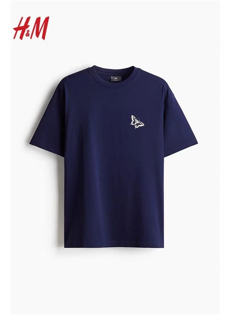 H and M - New HM Casual Loose Cotton Short Sleeved Shirt - Image 1