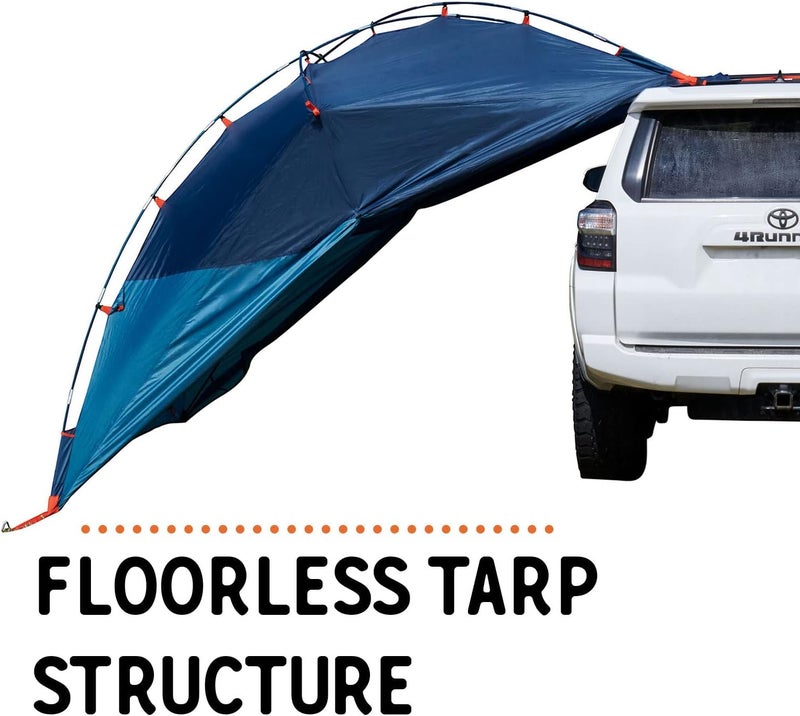 Kelty Highroads Overlanding Shelter  Universal Mount Car Camping Tent with Large Zippered Entry Aluminum Frame Adjustable Walls and Windows UV Protection Rainproof Stuff Duffel Included 2024 - Image 5