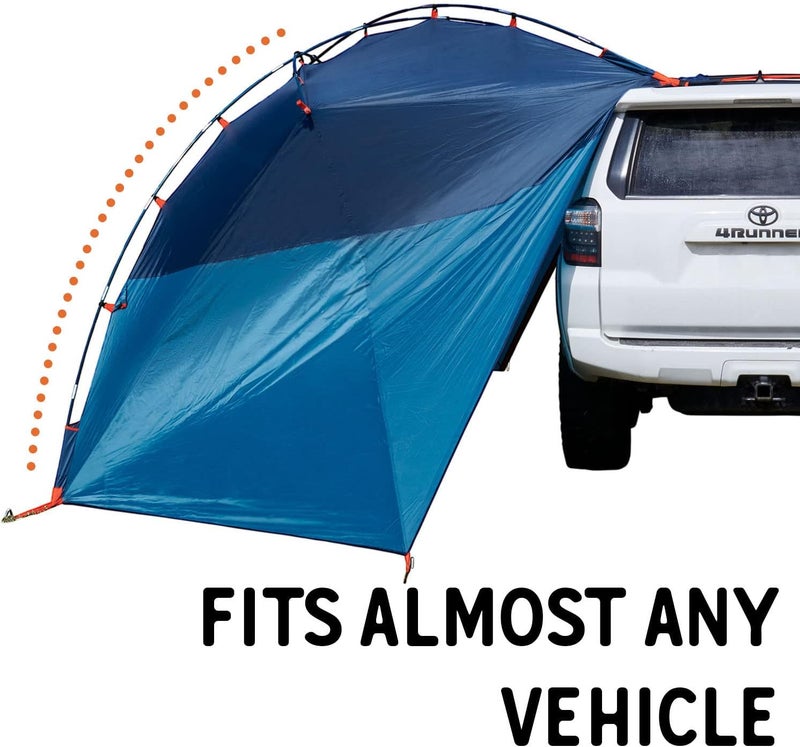 Kelty Highroads Overlanding Shelter  Universal Mount Car Camping Tent with Large Zippered Entry Aluminum Frame Adjustable Walls and Windows UV Protection Rainproof Stuff Duffel Included 2024 - Image 3