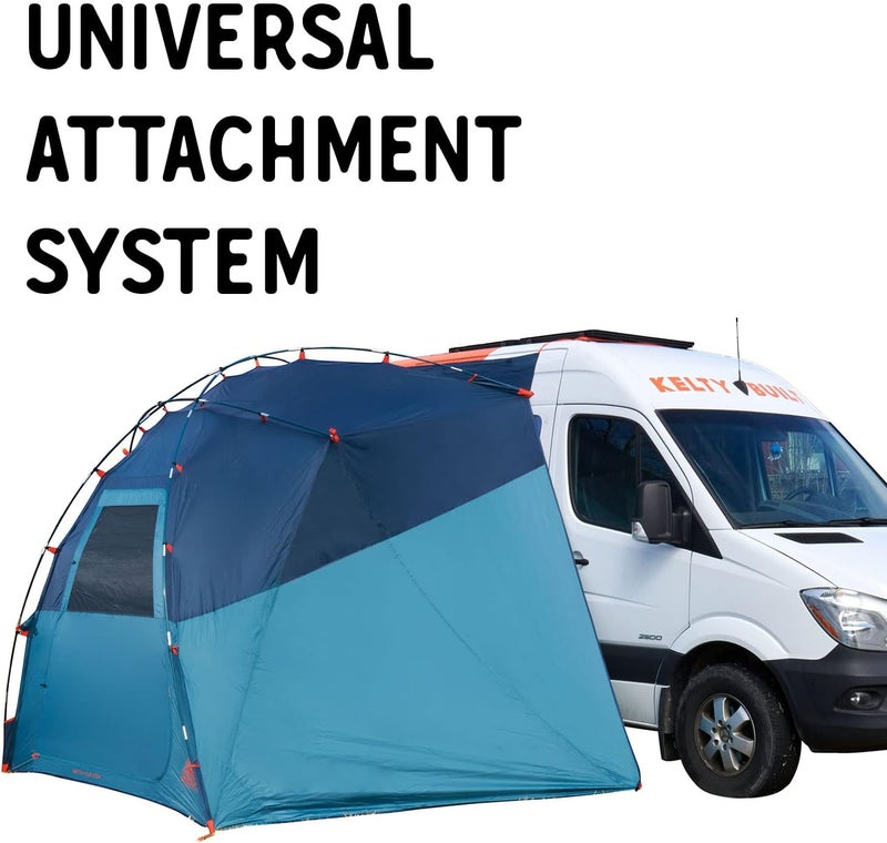 Kelty Highroads Overlanding Shelter  Universal Mount Car Camping Tent with Large Zippered Entry Aluminum Frame Adjustable Walls and Windows UV Protection Rainproof Stuff Duffel Included 2024 - Image 2