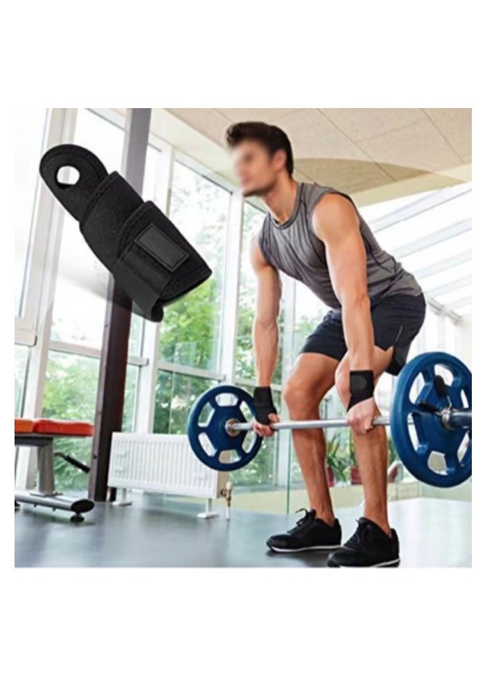 JoyousSto 2 Pack Wrist Support Braces, Adjustable Wrist Support, Fitness Weightlifting Wrist Straps 33x7.2x1cm (Black)  - Image 4