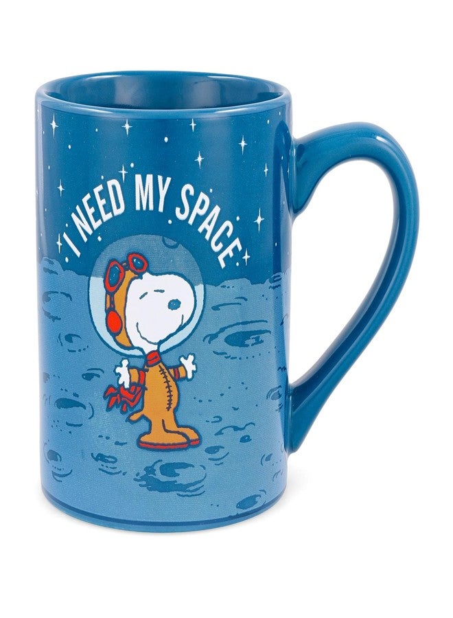 Silver Buffalo Peanuts Snoopy I Need My Space Ceramic Mug, 14-Ounce - Image 1