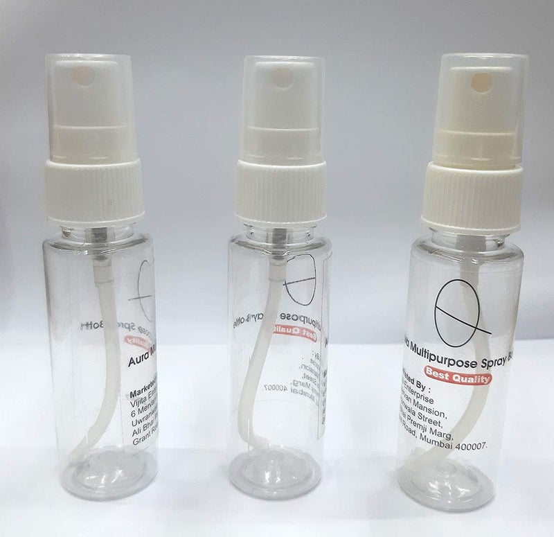 Aura Multipurpose Empty Mist Spray Bottle For Perfume Rose Water Daily Usable Refillable Empty Transparent Spray Bottle ML 30 - Image 3