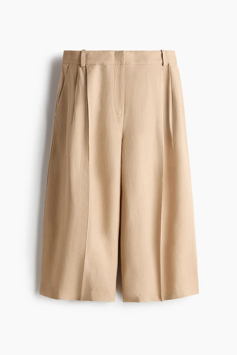 H&M Wide linen-blend culottes