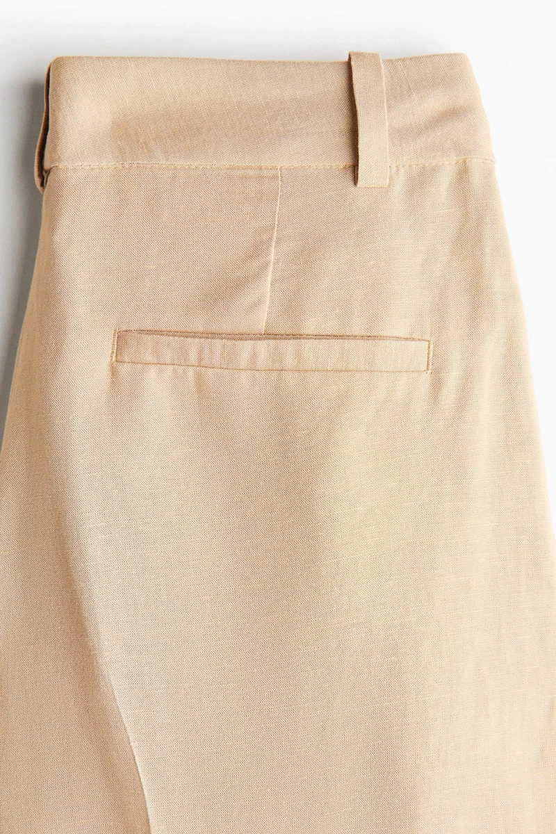 H&M Wide linen-blend culottes