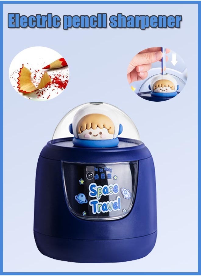 Generic Electric Pencil Sharpener,  Multi-Functional Automatic Pencil Sharpeners, Cute Design Electric Pencil Sharpener for Pencils(7-8mm),  Fast Sharpen, Kawaii Portable Suitable for Pupil Students/Classroom  - Image 1