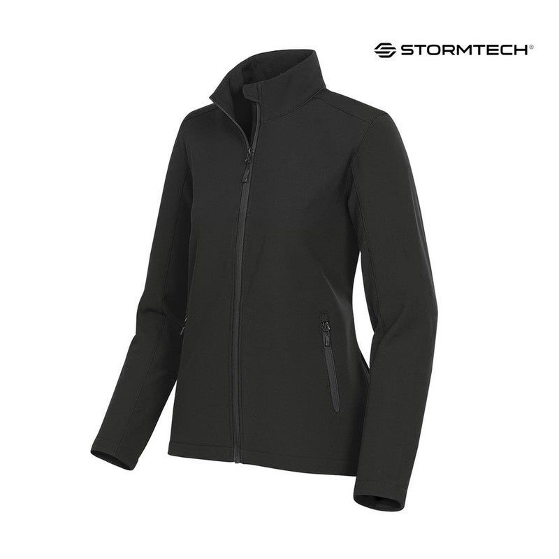 Stormtech Women’s Orbiter Softshell Jacket - Water-Repellent, Wind-Resistant Mid-Weight Fleece-Back Stretch Soft Shell for Outdoor, Work, Travel & Everyday Wear – Zippered Pockets & Urban Fit (Navy) - Image 3