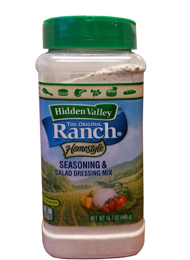 Hidden Valley Ranch Homestyle Seasoning & Salad Dressing Mix Powder 15.7 oz - Image 1