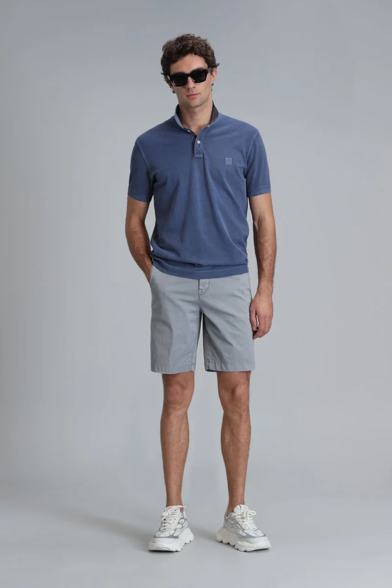 لوفيان Men's Vernon Smart Polo T-Shirt 111040163 Light Navy Blue