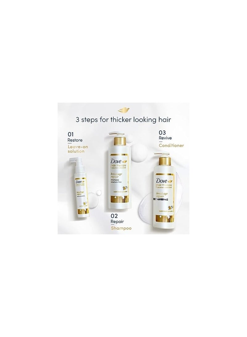 Dove Hair Therapy Breakage Repair Sulphate Free Shampoo No Parabens No Dyes - Image 4