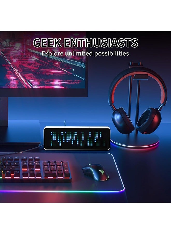 ULANZI TC001 Smart Pixel Clock, Gaming Setup Digital Alarm Clock with Weather - Awtrix Simulator - WiFi Connect, Social Media Counter, Retro Pixel Art Clock for Gaming Room,Bedside, Office Decor - Image 5