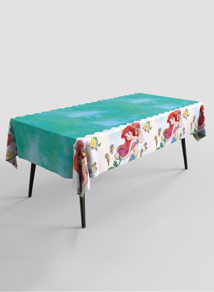 Disposable Tablecloth,Birthday Tablecloth, Cartoon Waterproof Disposable Colourful Birthday Party Decoration Tablecloth 137cm*183cm  - Image 1