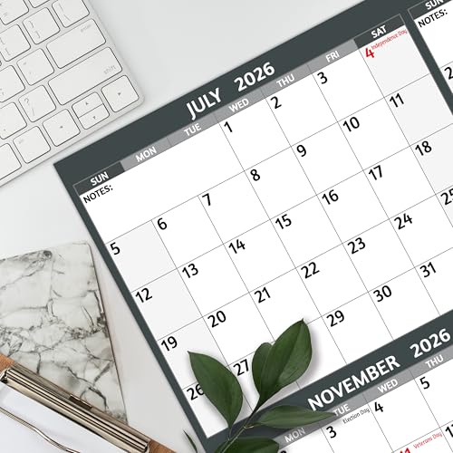 BowCuk Yearly Wall Calendar 20262027 Large Yearly Calendar Vertical Jul 2026 Jun 2027 252 x 382 Open 20262027 Calendar Large Wall Calendar Full Year Paper Calendar with Notes Thicker Paper - Image 3