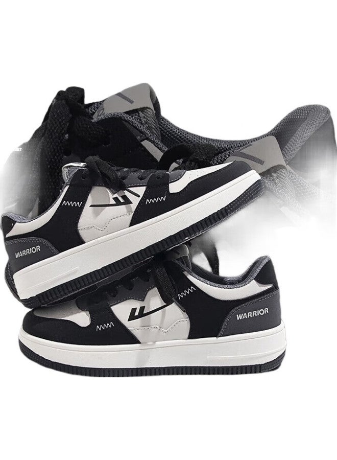 Pull Back Warrior Official Canvas Shoes Men'S Spring And Summer All-Match Breathable Outdoor Couple Casual Shoes Sports Men'S And Women'S Shoes White And Black Size 42 - Image 3