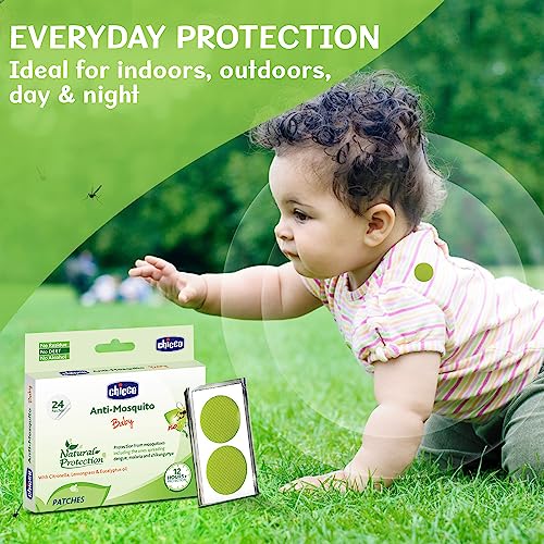 Chicco Anti-Mosquito Baby Patches with the natural protection of 12+ Hours, 1 Pack (24 Patches Inside) - Image 2