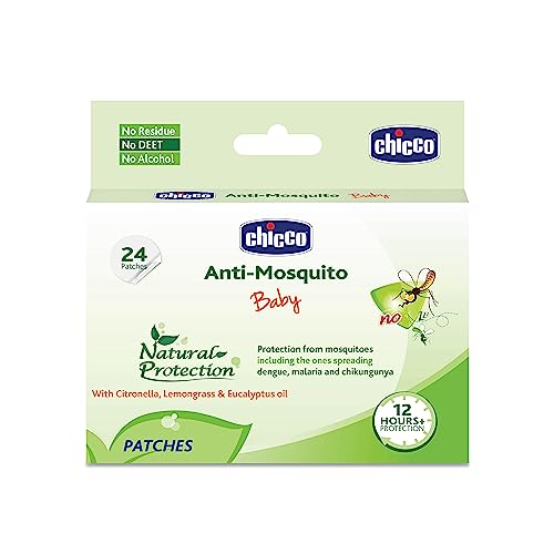Chicco Anti-Mosquito Baby Patches with the natural protection of 12+ Hours, 1 Pack (24 Patches Inside) - Image 1