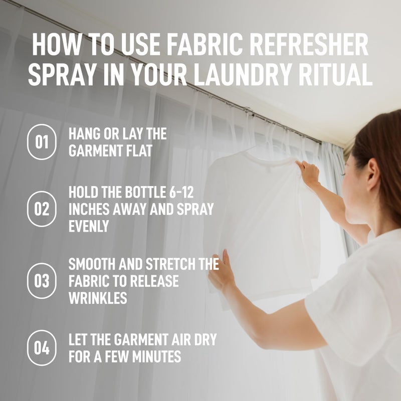 Laundry Sauce Fabric Refresher Spray Australian Sandalwood, Odor-Fighting Fabric Refresher, Fragrance and Laundry Scent, 9.8 fl oz - Image 5