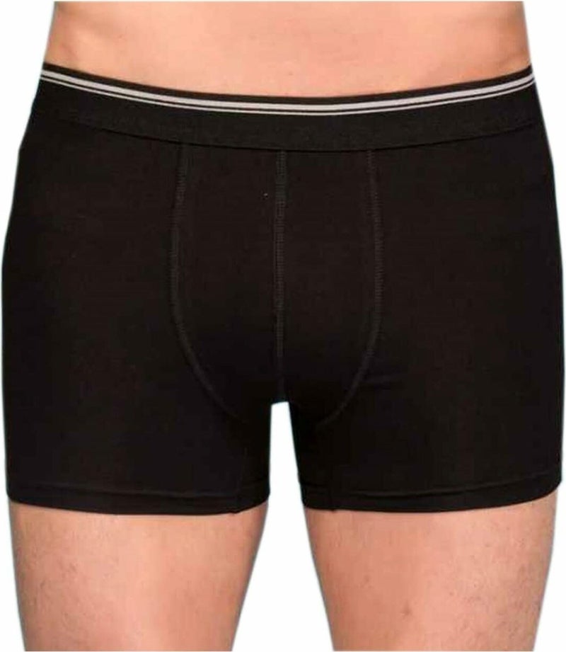 Berrak 12 Pieces Black Color Lycra Boxer