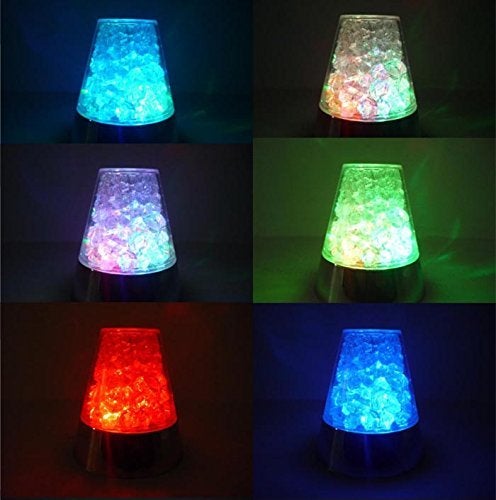 EA E&A Ice Fiber Optic Mood Novelty Lamps Lighting Glacier Lite with Color-Changing Crystals Base - Image 2