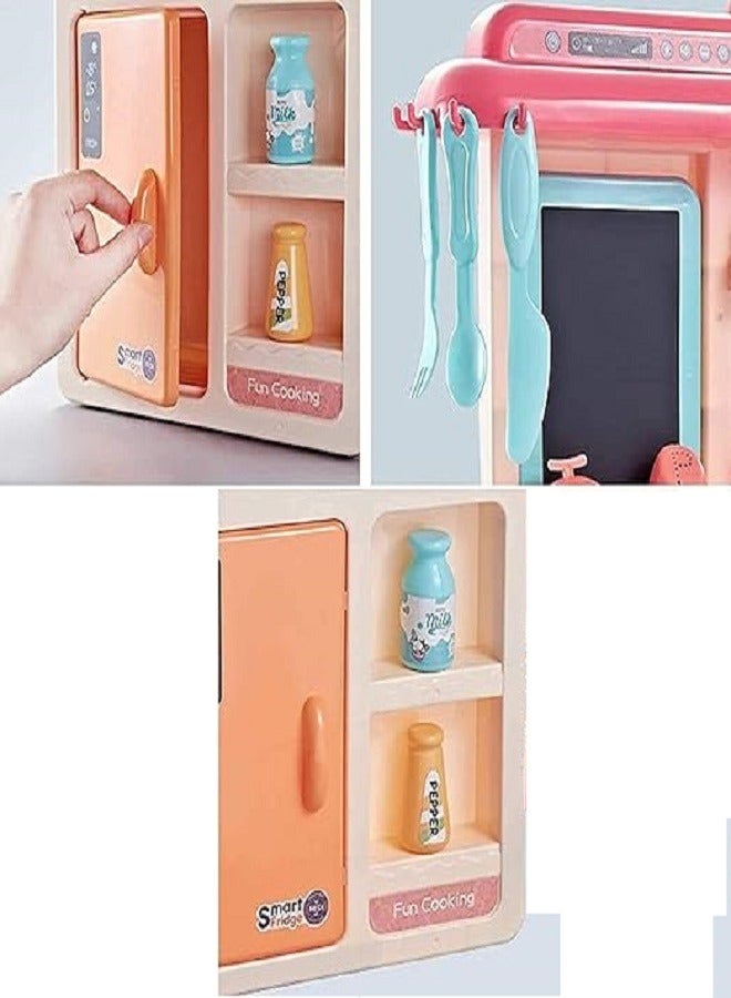 kitchen Set 36 Pcs Fashion Kitchenset For Girls | Role Play Toy Height : 63cm - Length : 45.5cm - Width : 22cm - Image 2
